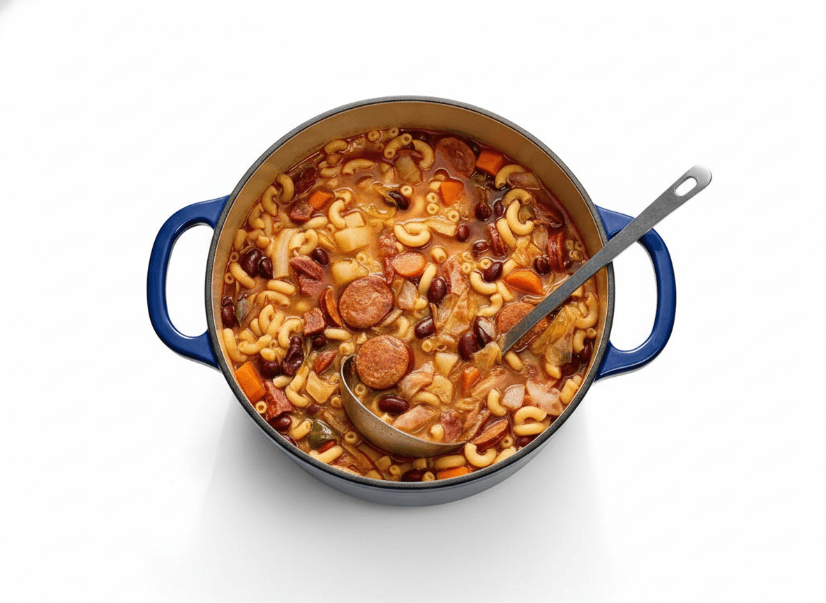 Molho de Feijão com Macarrão
