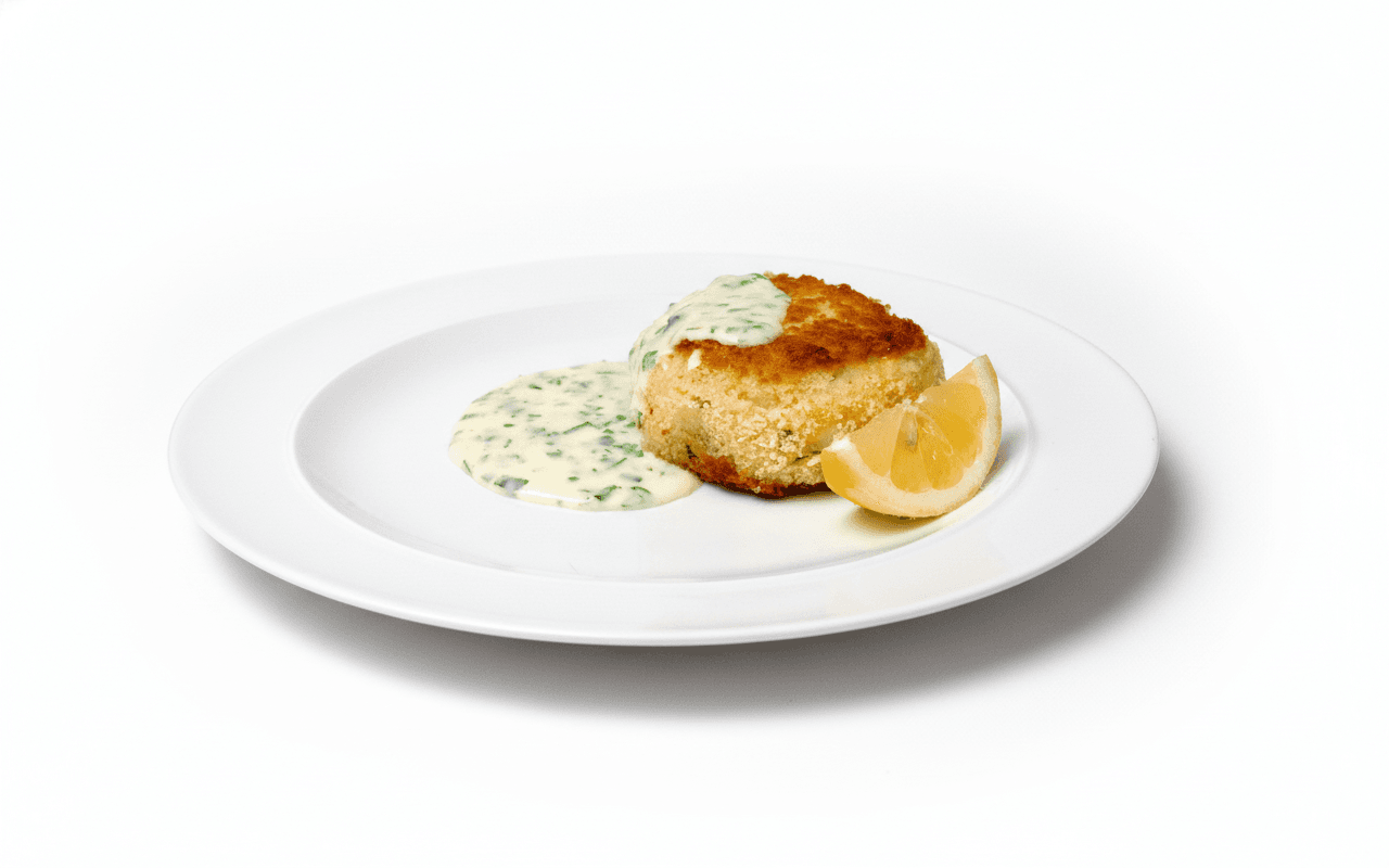 Fiskefrikadeller med Persillesovs