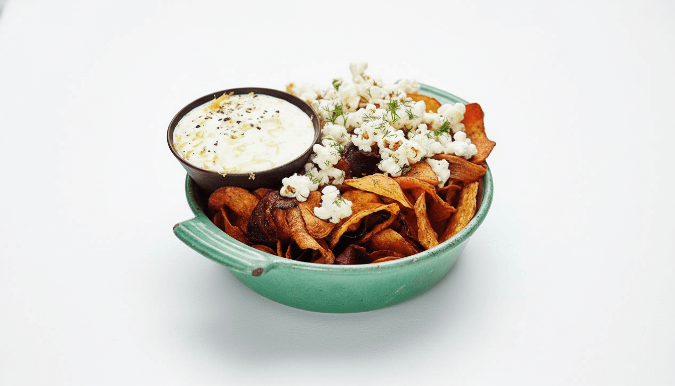 Fredagsmys Dipp & Dillkryddade Popcorn
