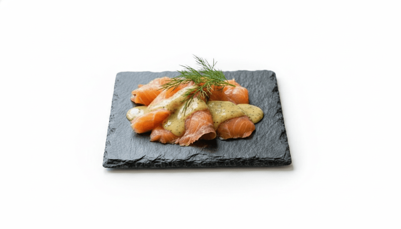Hovmästarsås över Köpt Gravlax