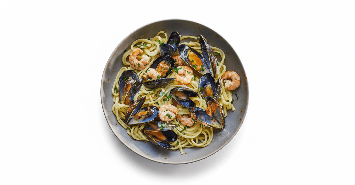 Linguine ai Frutti di Mare Veloce
