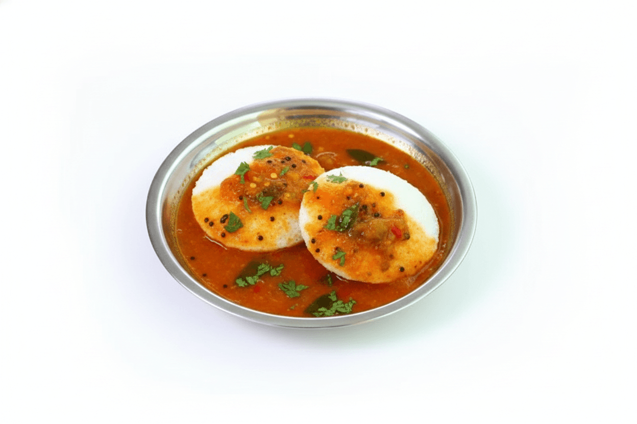Malligepoo Idli with Tiffin Sambar