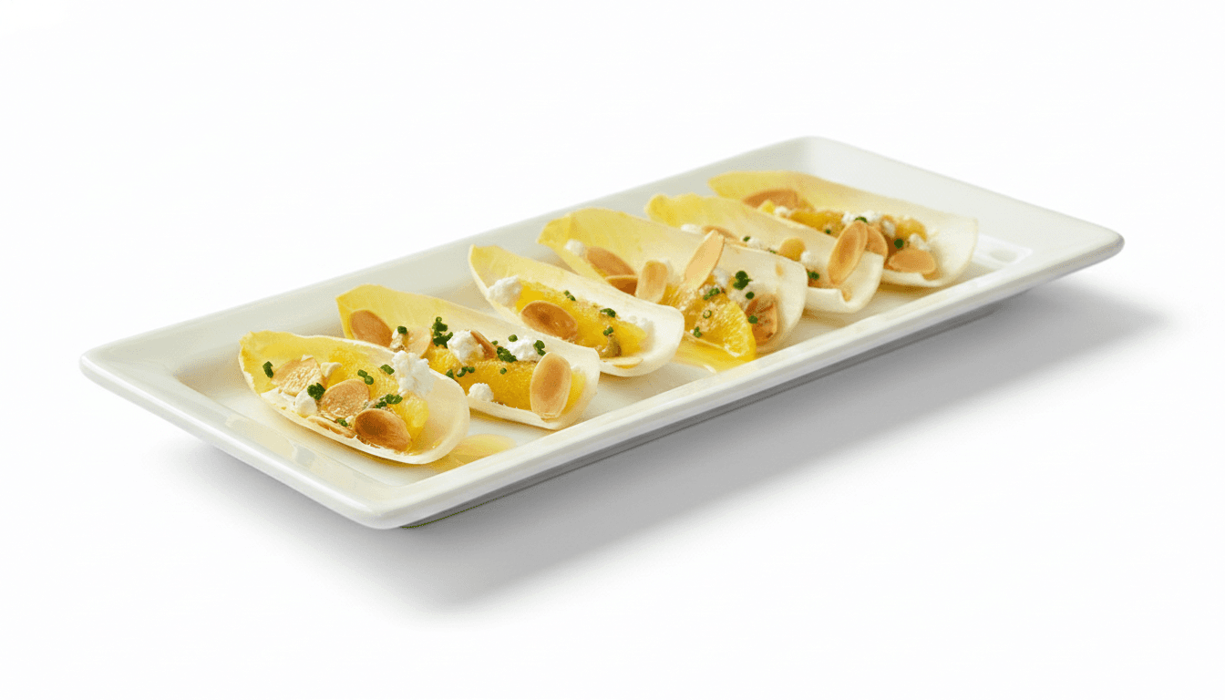 Endivias con Queso de Cabra y Naranjas