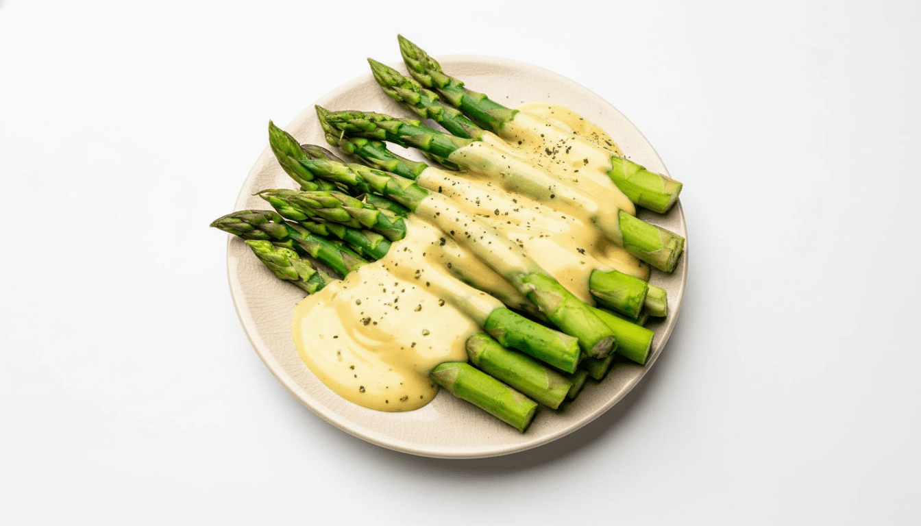 The Capital-Style Blistered Asparagus with Lemon Mosto and Hollandaise