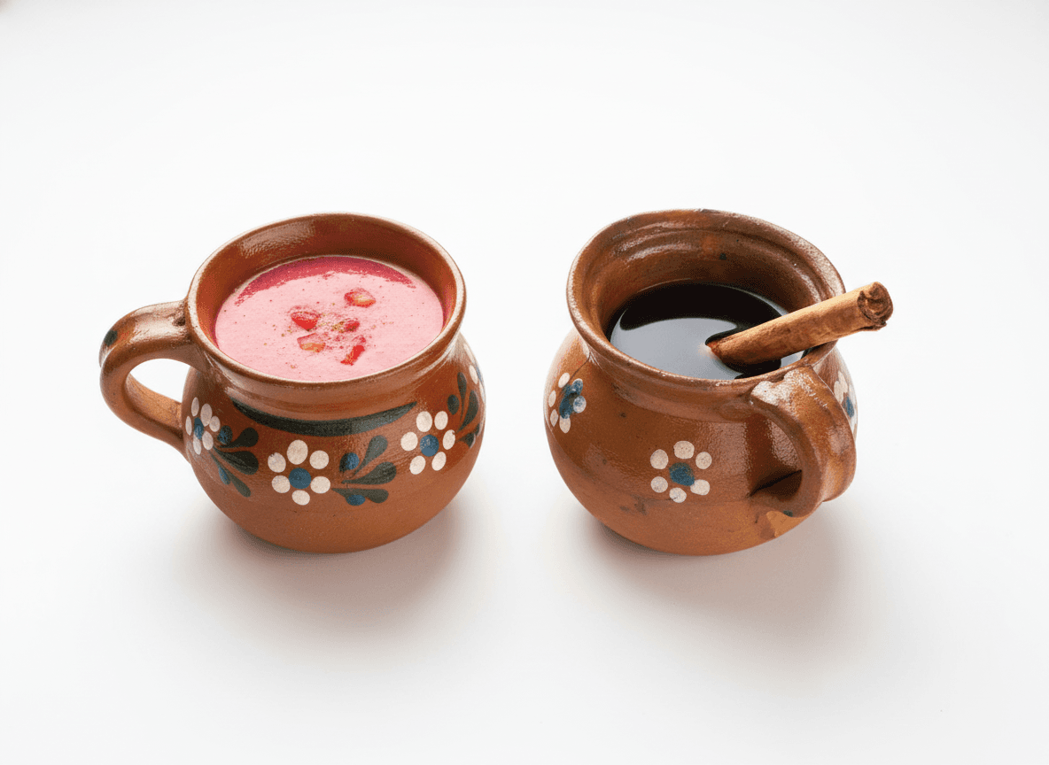 Atole de Fresa & Café de Olla