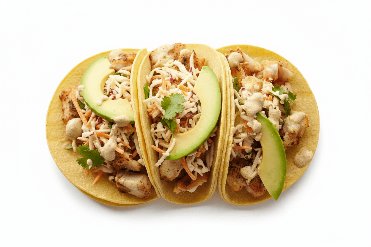Tacos de Pollo Asado en Frío