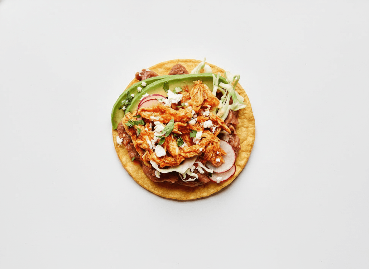 Tacos de Tinga de Pollo con Adobo de Lata