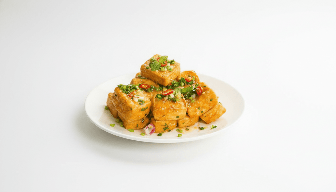 Đậu Hũ Chiên Tẩm Hành