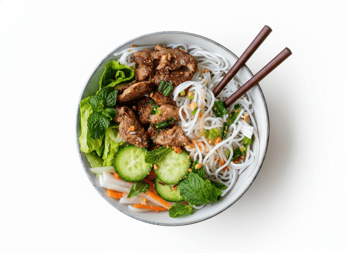 Bún Thịt Xào Sả Ớt