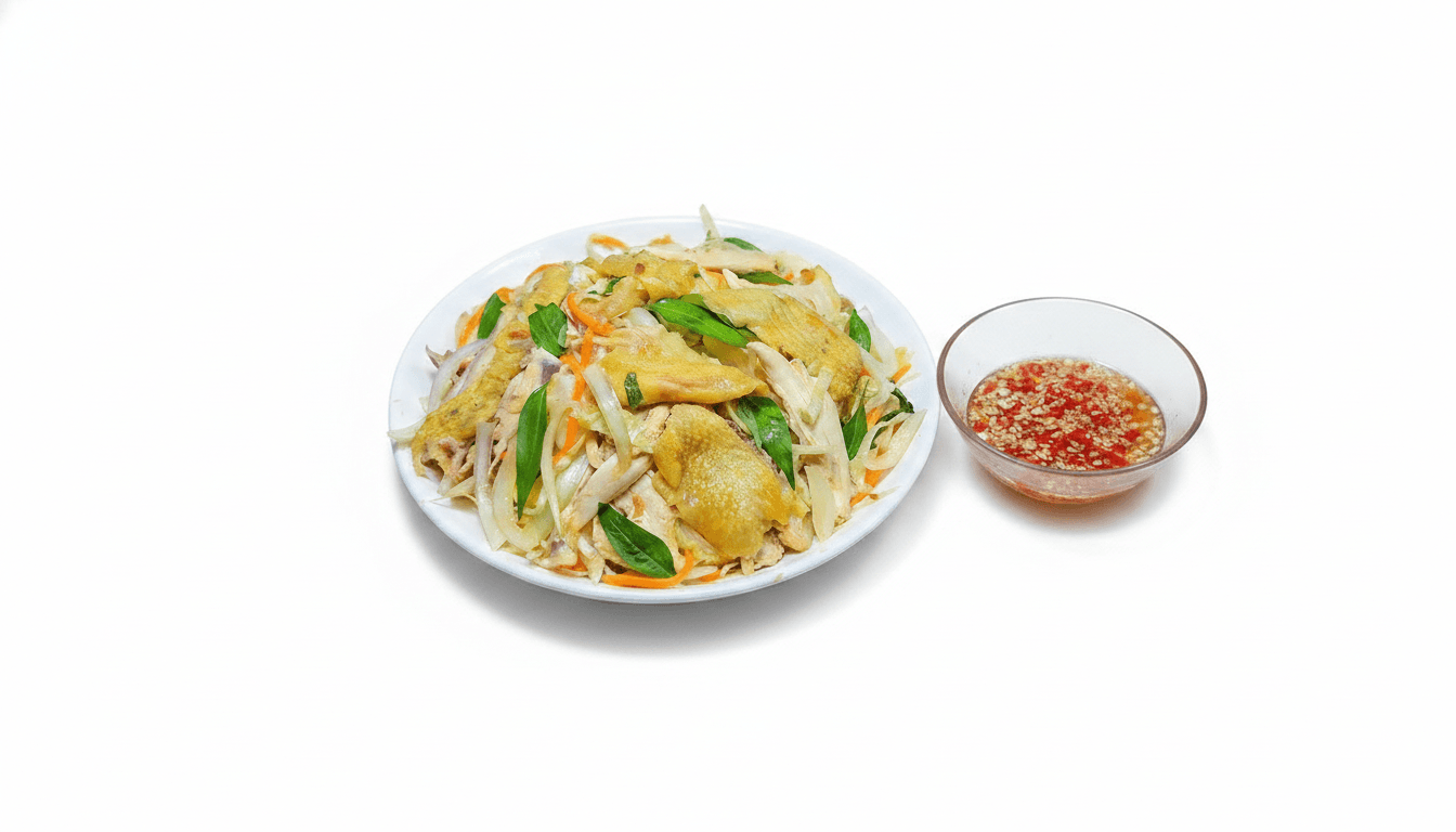 Gỏi Gà Hành Tây & Nước Mắm Gừng