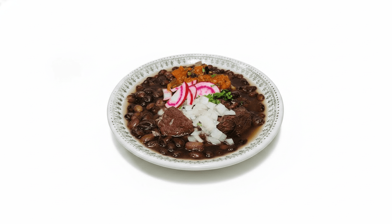 Slow Cooker Frijol con Puerco con Arroz y Chiltomate