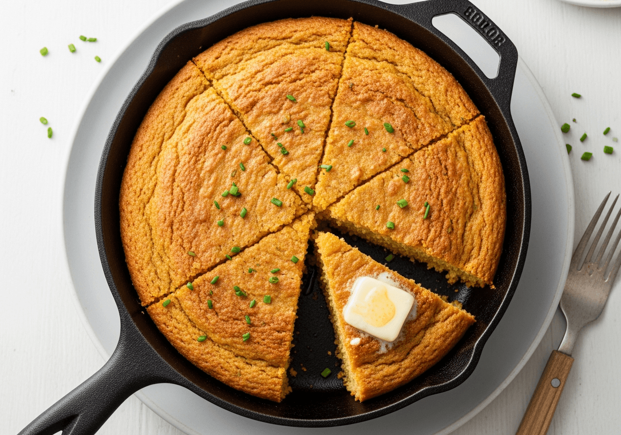 Cast-Iron Skillet Buttermilk Cornbread