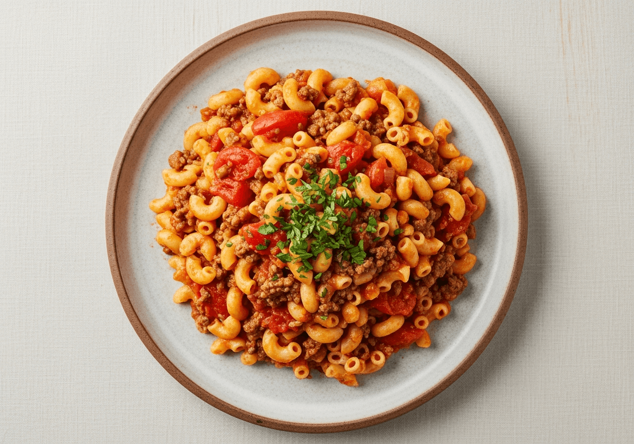 One-Pot Southern Goulash (Macaroni and Tomatoes)