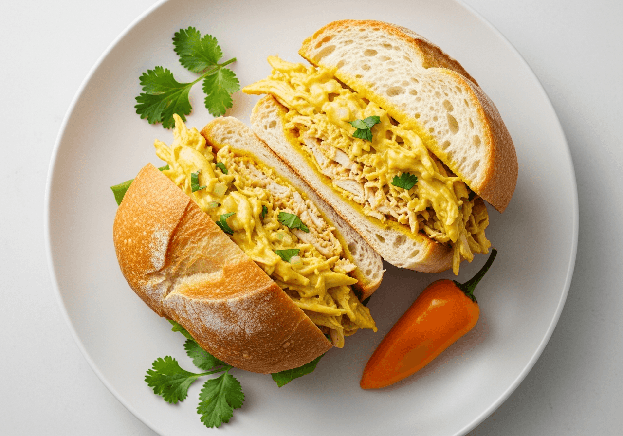 Sánguche de Pollo con Ají Amarillo (Lima-Style Chicken Sandwich)