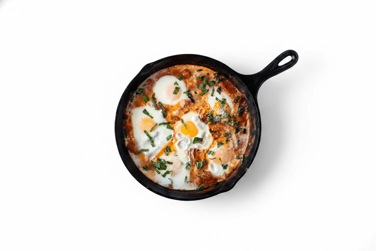 Italian-American Eggs in Purgatory