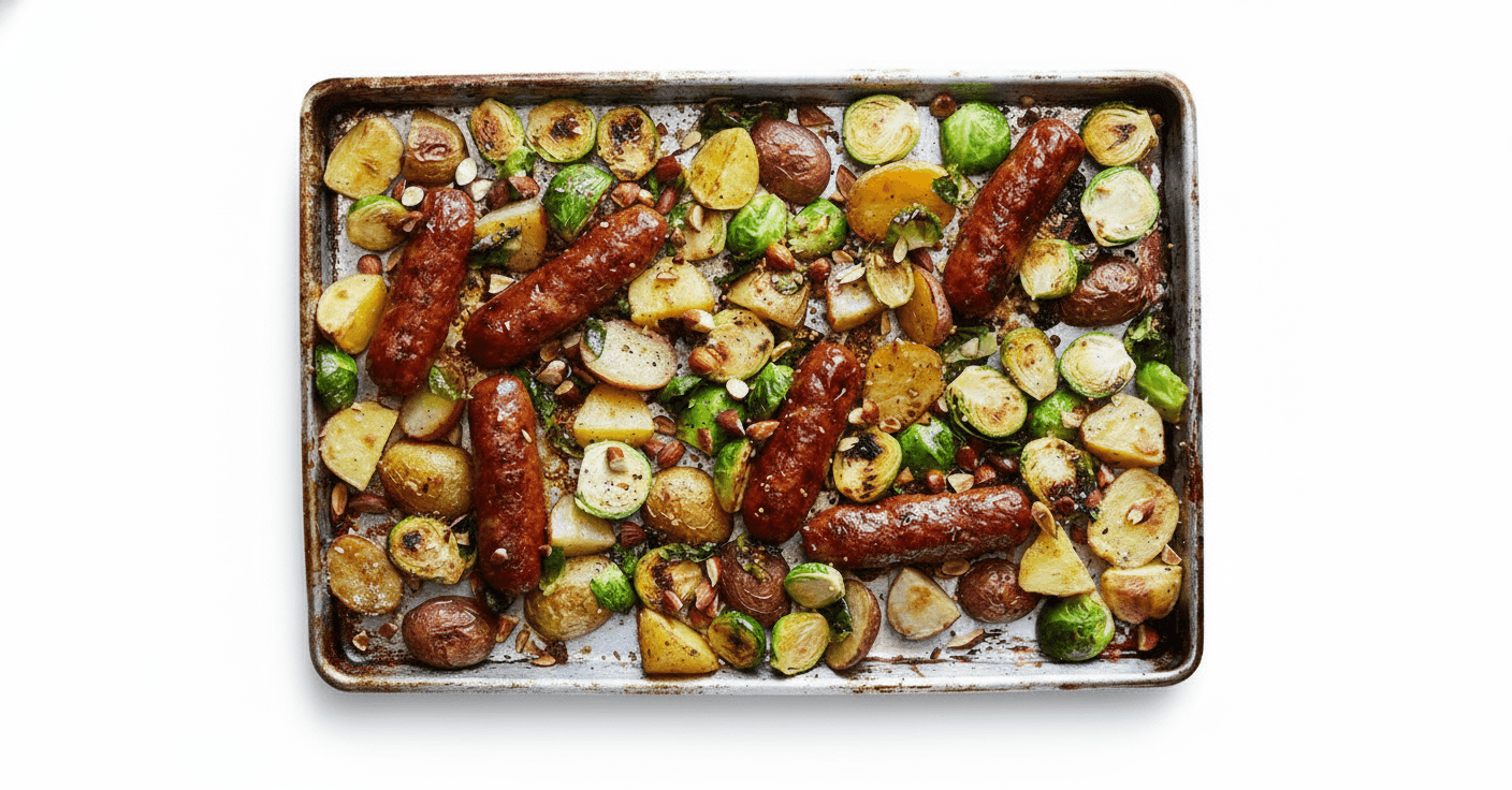 The Southern Cajun Andouille & Brussels Sheet Pan
