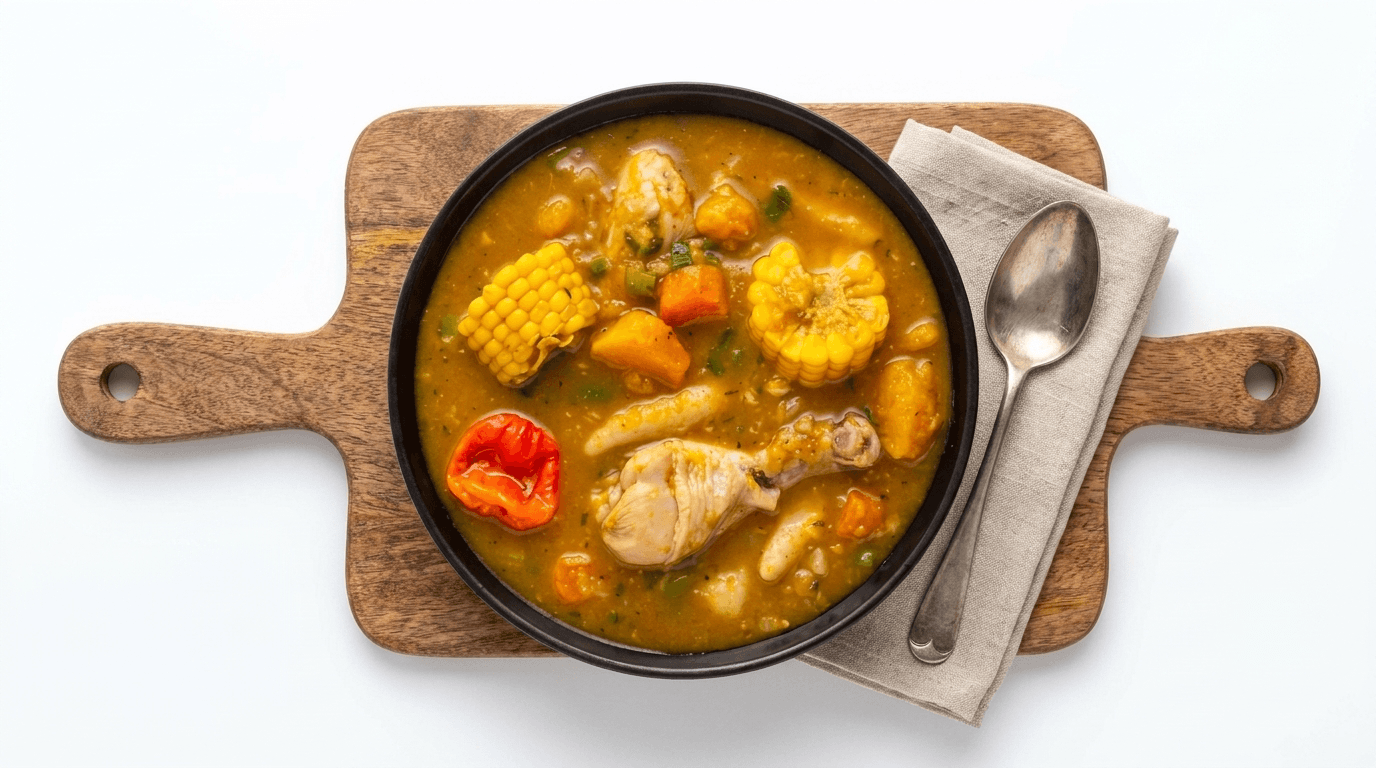 Chicken Soup with Quick Spinners