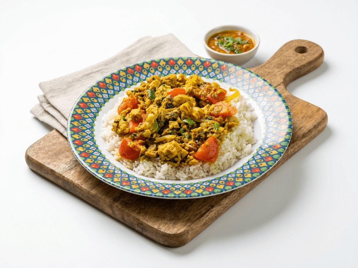 "Flash-Out" Curry Canned Salmon