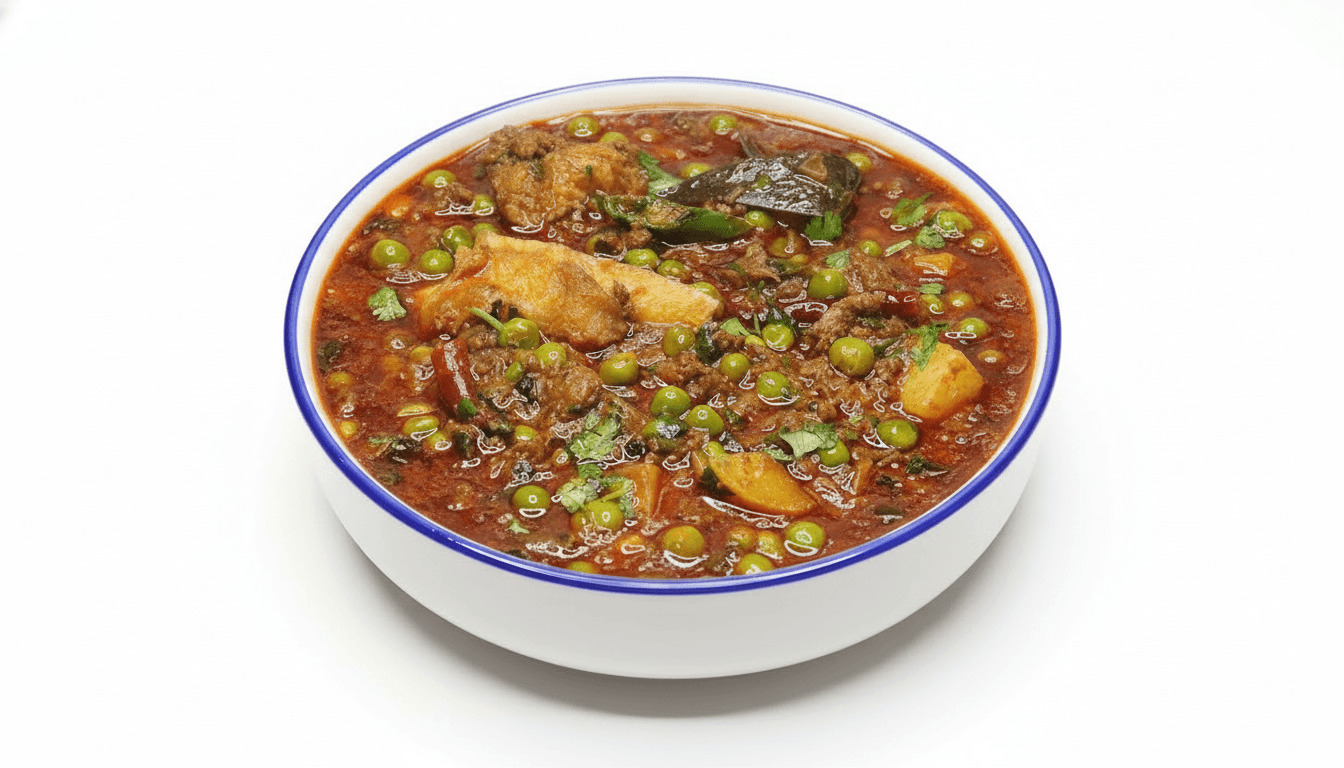 Smoked Keema Matar