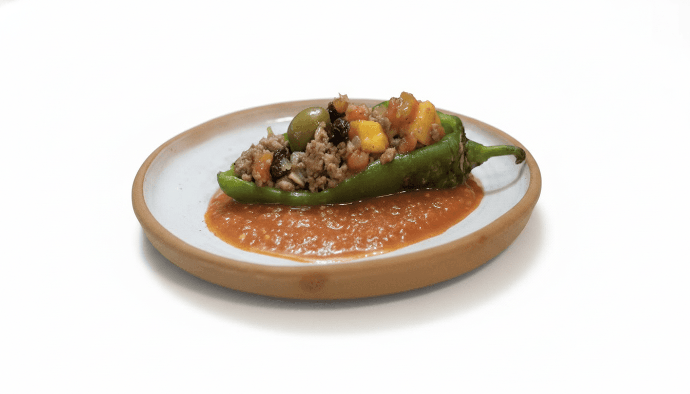 Chiles de Agua Rellenos de Picadillo