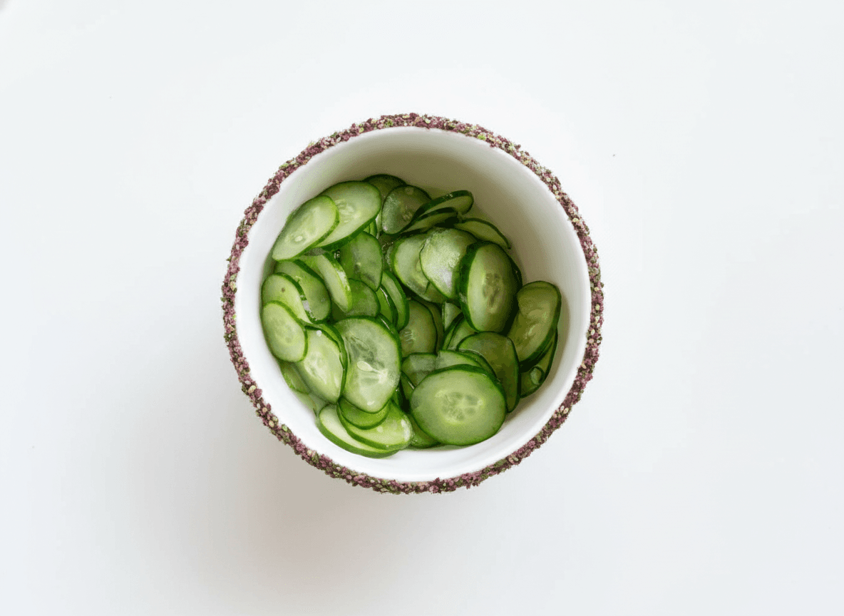 The Kyuri Kup with Shiso Furikake Rim