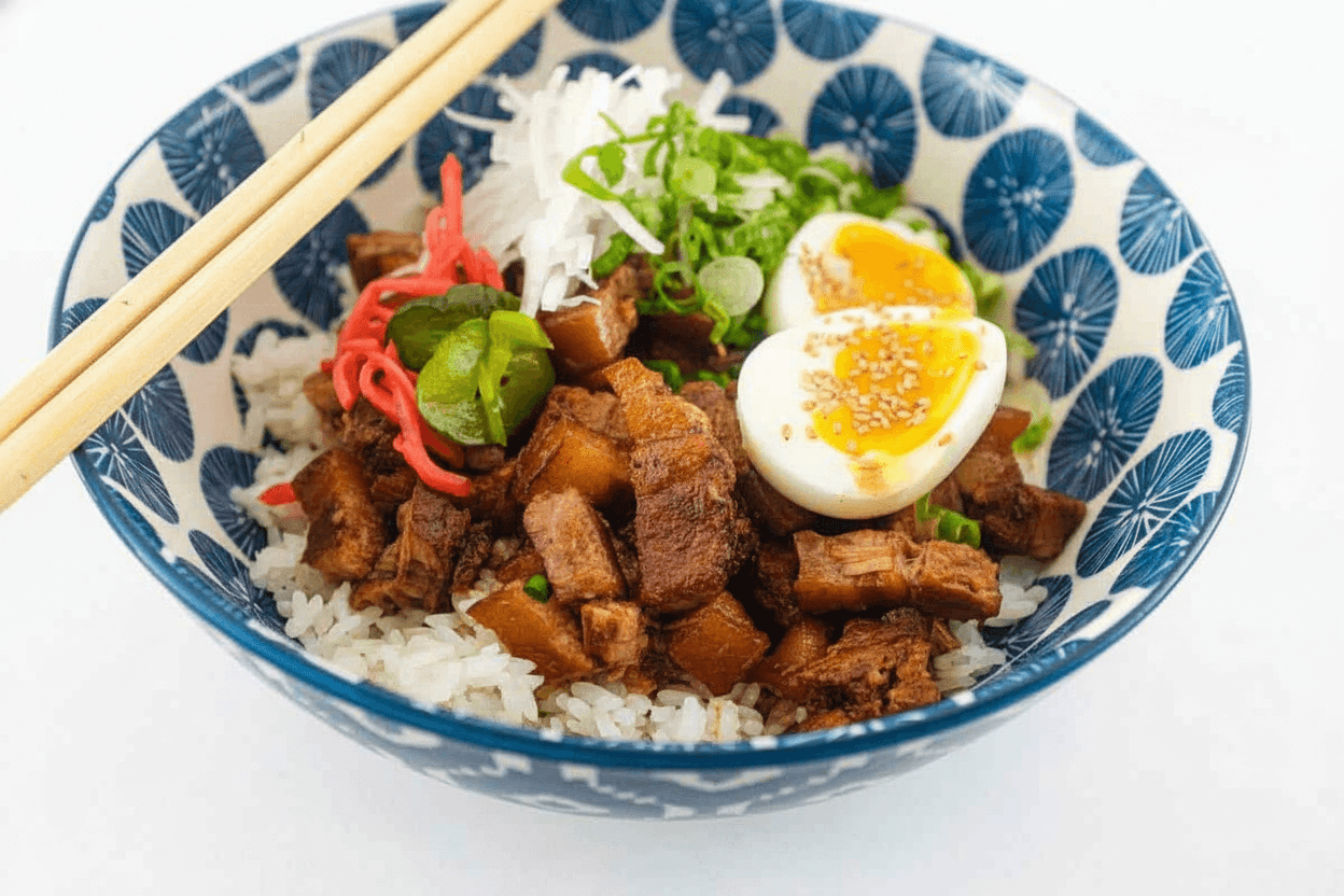 The Shop-Worker's Chashu Donburi with Negiyu