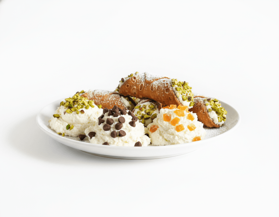 Deconstructed Cannoli & Broken Shell Board
