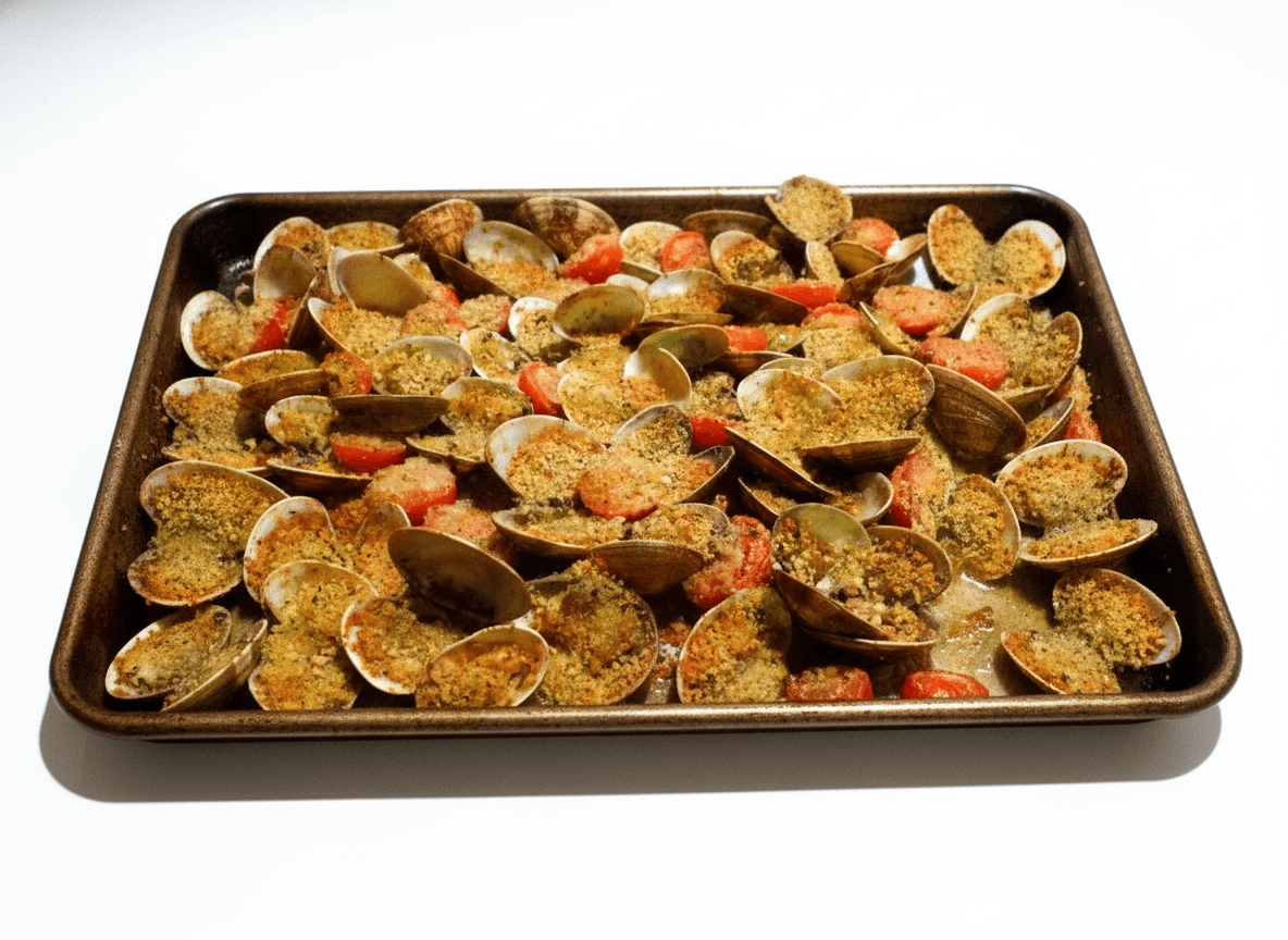 Ozone Park Sheet-Pan Baked Clams Oreganato