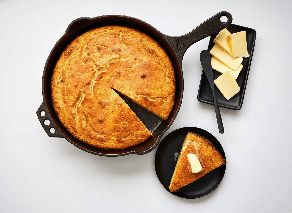 Cast-Iron Skillet Buttermilk Cornbread