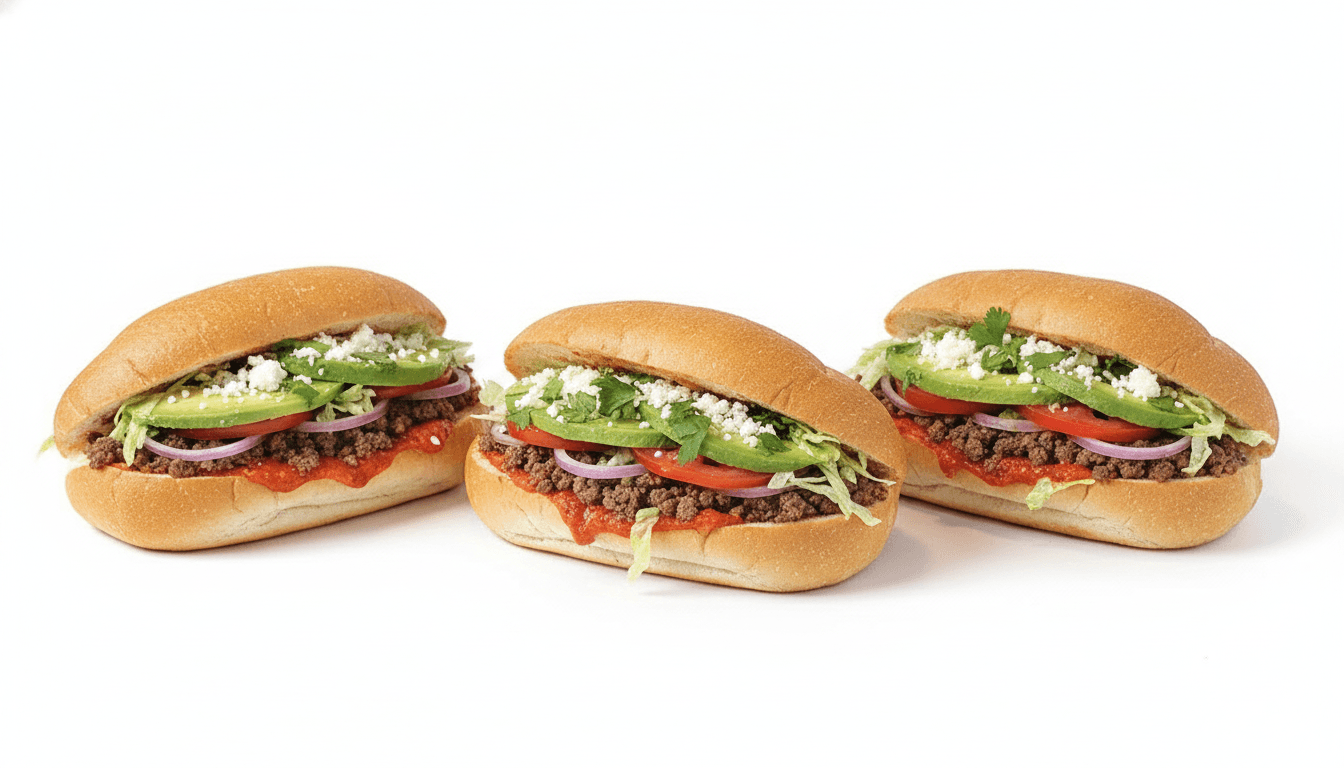 Lonches de Bistec Estilo Nuevo Progreso
